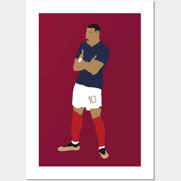 Kylian M 10 France WC2022 Wall Art by Jackshun